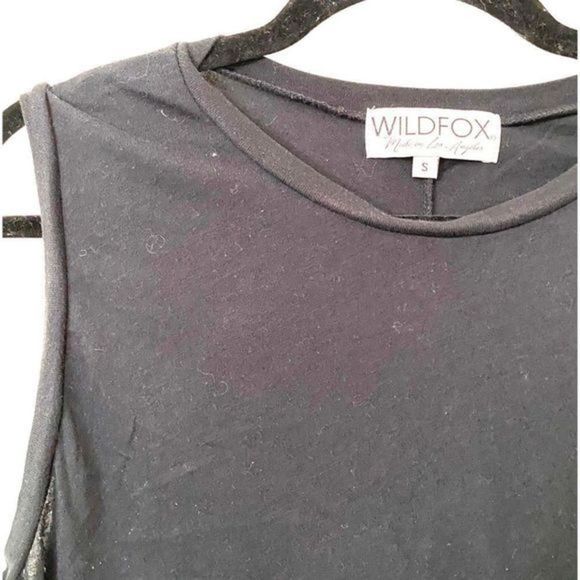 WILDFOX Basic Black Crewneck Tank Small‎ - Picture 2 of 3